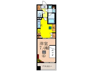 アパートメンツ江坂（南側）の物件間取画像